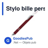 Stylo bille personnalisable en aluminium toucher doux avec logo - Paris - Miniature 10