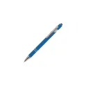 Variante Bleu clair - Stylo bille personnalisable en aluminium toucher doux avec logo - Paris