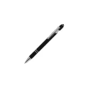 Variante Noir - Stylo bille personnalisable en aluminium toucher doux avec logo - Paris
