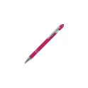 Variante Rose - Stylo bille personnalisable en aluminium toucher doux avec logo - Paris