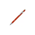 Variante Orange - Stylo bille personnalisable en aluminium toucher doux avec logo - Paris