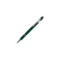 Variante Vert foncé - Stylo bille personnalisable en aluminium toucher doux avec logo - Paris