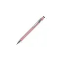 Variante Rose pastel - Stylo bille personnalisable en aluminium toucher doux avec logo - Paris