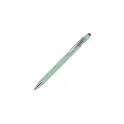 Variante Menthe - Stylo bille personnalisable en aluminium toucher doux avec logo - Paris