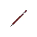 Variante Rouge foncé - Stylo bille personnalisable en aluminium toucher doux avec logo - Paris