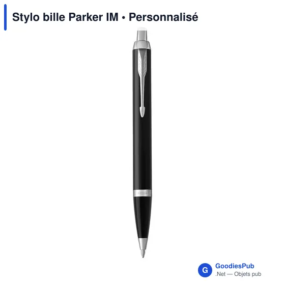 Stylo bille personnalisable Parker IM avec logo - Image 1