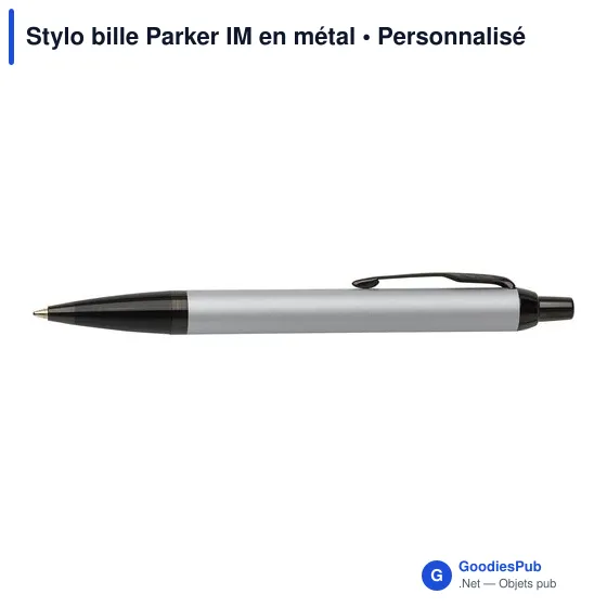 Stylo bille personnalisable Parker IM en métal avec logo - Image 5