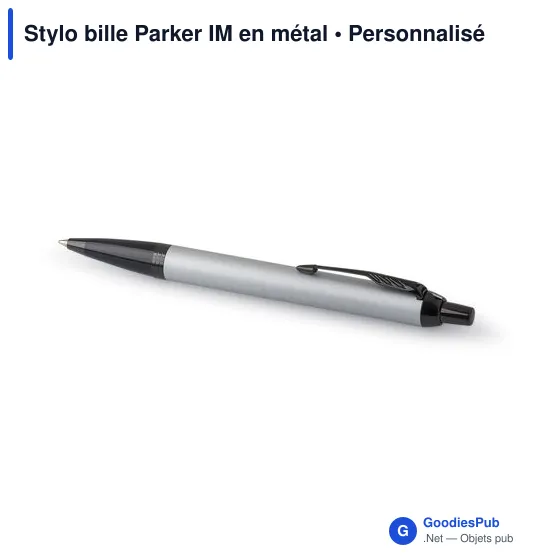 Stylo bille personnalisable Parker IM en métal avec logo - Image 8