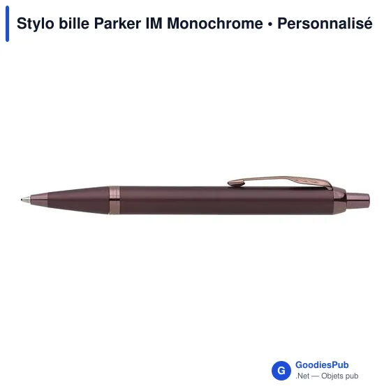 Stylo bille personnalisable Parker IM Monochrome avec logo - Image 11
