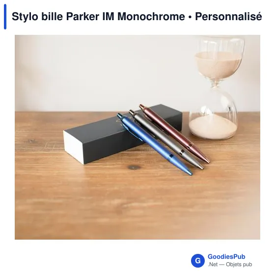 Stylo bille personnalisable Parker IM Monochrome avec logo - Image 12