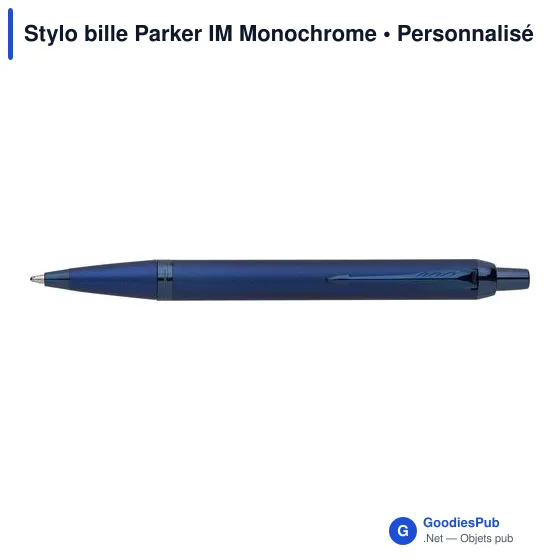 Stylo bille personnalisable Parker IM Monochrome avec logo - Image 7