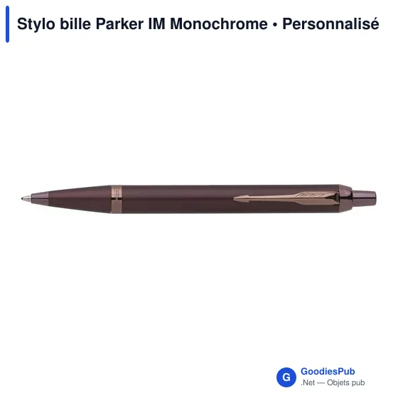 Stylo bille personnalisable Parker IM Monochrome avec logo - Image 9