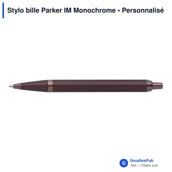Stylo bille personnalisable Parker IM Monochrome avec logo - Image 10