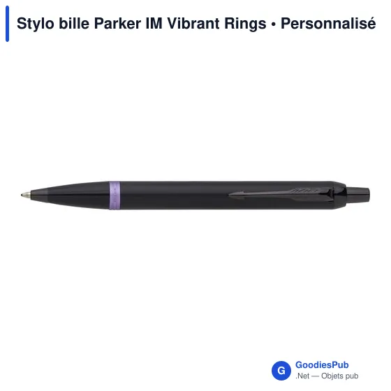 Stylo bille personnalisable Parker IM Vibrant Rings avec logo - Image 11