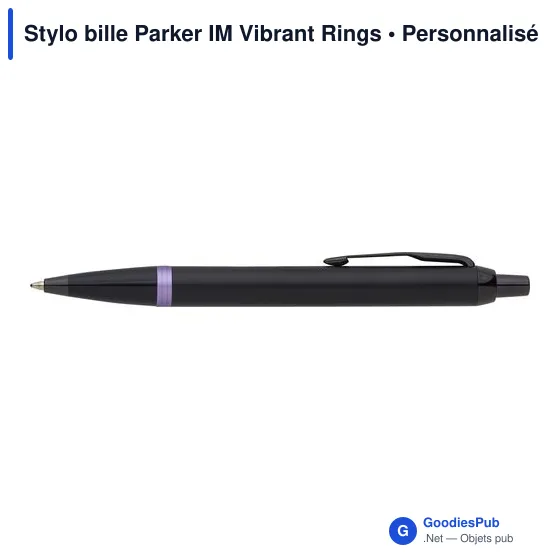 Stylo bille personnalisable Parker IM Vibrant Rings avec logo - Image 5