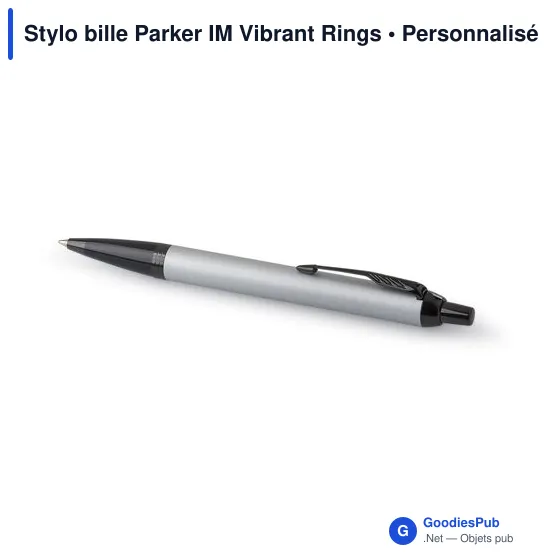 Stylo bille personnalisable Parker IM Vibrant Rings avec logo - Image 6