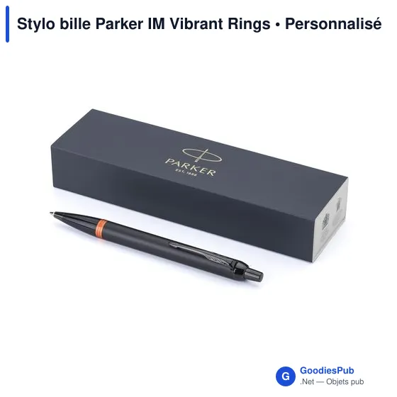 Stylo bille personnalisable Parker IM Vibrant Rings avec logo - Image 9