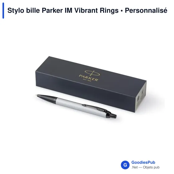 Stylo bille personnalisable Parker IM Vibrant Rings avec logo - Image 10