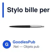 Stylo bille personnalisable Parker Jotter Core avec logo - Miniature 1