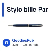 Stylo bille personnalisable Parker Sonnet avec logo - Miniature 1