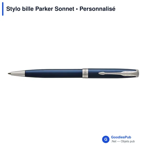 Stylo bille personnalisable Parker Sonnet avec logo - Image 1