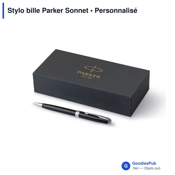 Stylo bille personnalisable Parker Sonnet avec logo - Image 7