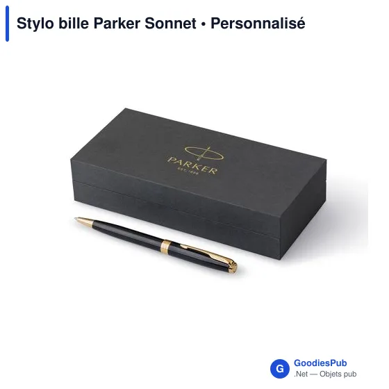 Stylo bille personnalisable Parker Sonnet avec logo - Image 2