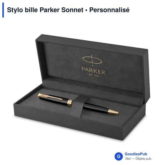 Stylo bille personnalisable Parker Sonnet avec logo - Image 3