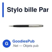 Stylo bille personnalisable Parker Sonnet avec logo - Miniature 2