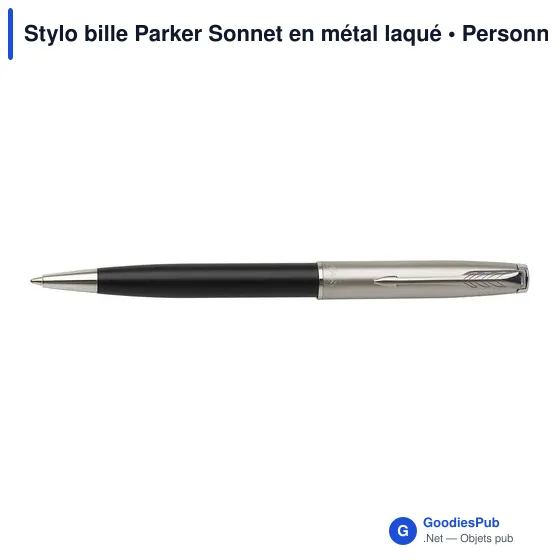 Stylo bille personnalisable Parker Sonnet avec logo - Image 2