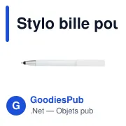 Stylo bille personnalisable pour smartphone avec logo - Calvin - Miniature 1