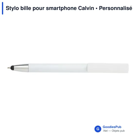 Stylo bille personnalisable pour smartphone avec logo - Calvin - Image 1