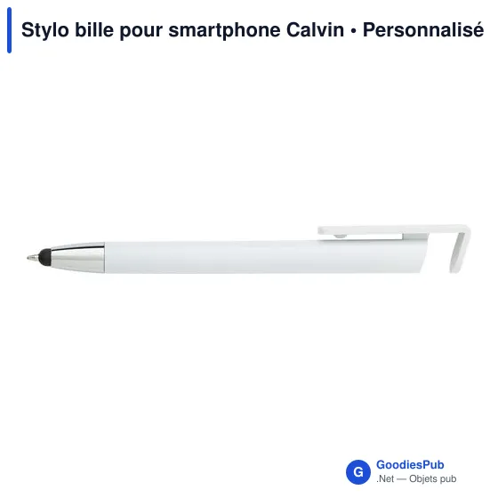 Stylo bille personnalisable pour smartphone avec logo - Calvin - Image 2