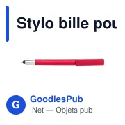 Stylo bille personnalisable pour smartphone avec logo - Calvin - Miniature 3