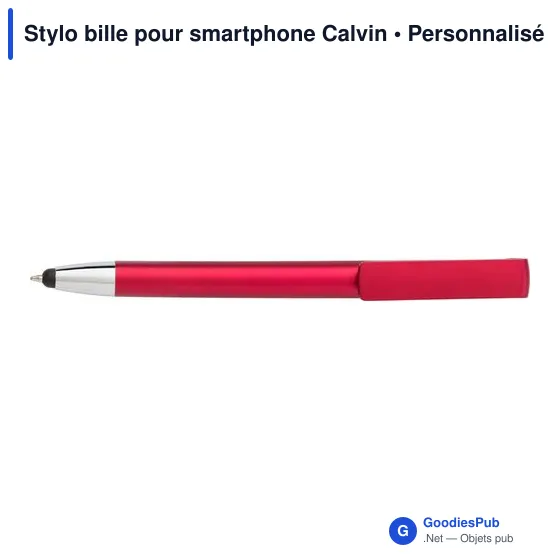 Stylo bille personnalisable pour smartphone avec logo - Calvin - Image 3