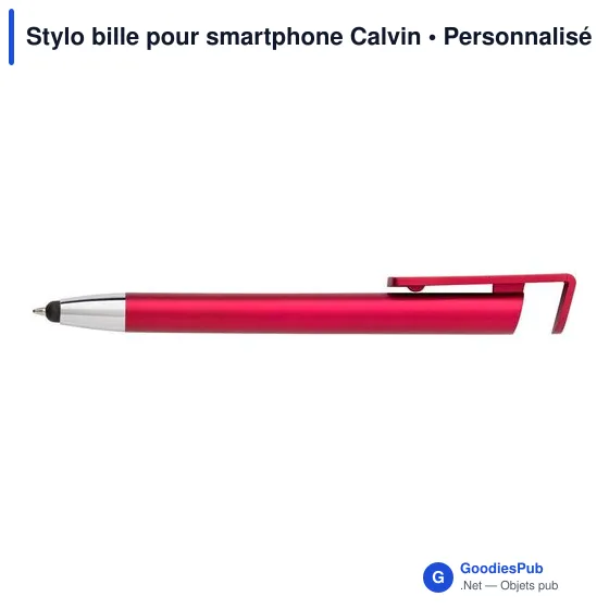 Stylo bille personnalisable pour smartphone avec logo - Calvin - Image 4