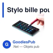 Stylo bille personnalisable pour smartphone avec logo - Calvin - Miniature 5