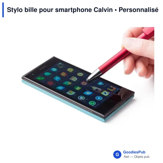 Stylo bille personnalisable pour smartphone avec logo - Calvin - Image 5
