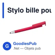 Stylo bille personnalisable pour smartphone avec logo - Calvin - Miniature 6