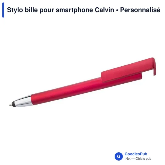 Stylo bille personnalisable pour smartphone avec logo - Calvin - Image 6