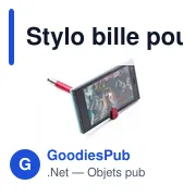 Stylo bille personnalisable pour smartphone avec logo - Calvin - Miniature 7