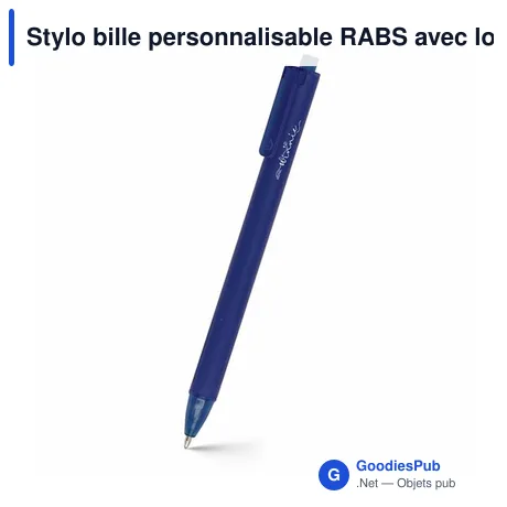 Stylo bille personnalisable RABS avec logo - Saly