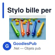 Stylo bille personnalisable RABS avec logo - Saly - Miniature 2