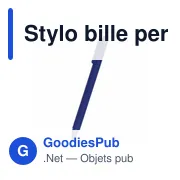 Stylo bille personnalisable RABS avec logo - Saly - Miniature 3