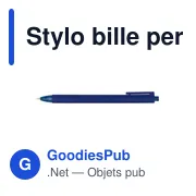 Stylo bille personnalisable RABS avec logo - Saly - Miniature 5