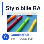 Stylo bille personnalisable RABS avec logo - Saly - Miniature 7