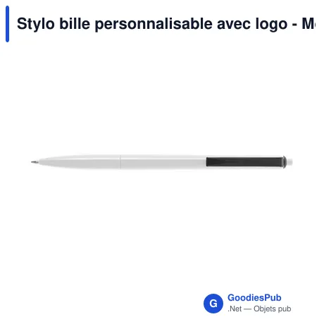 Stylo bille personnalisable avec logo - Modèle Rachel