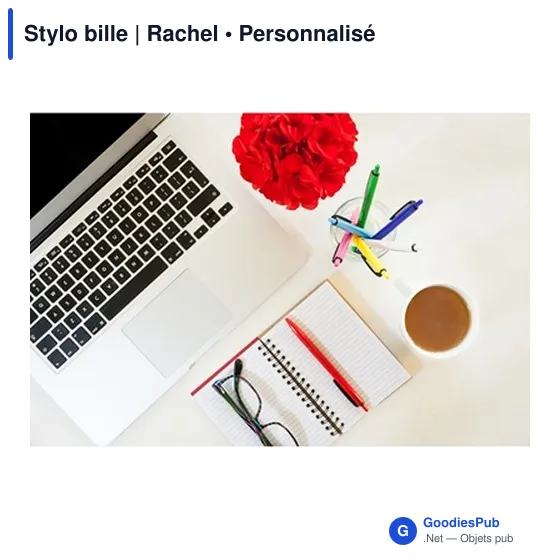 Stylo bille personnalisable avec logo - Modèle Rachel - Image 2