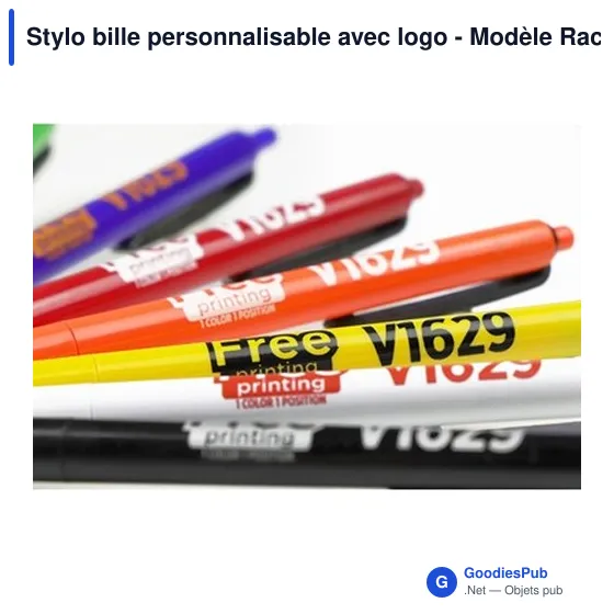 Stylo bille personnalisable avec logo - Modèle Rachel - Image 5