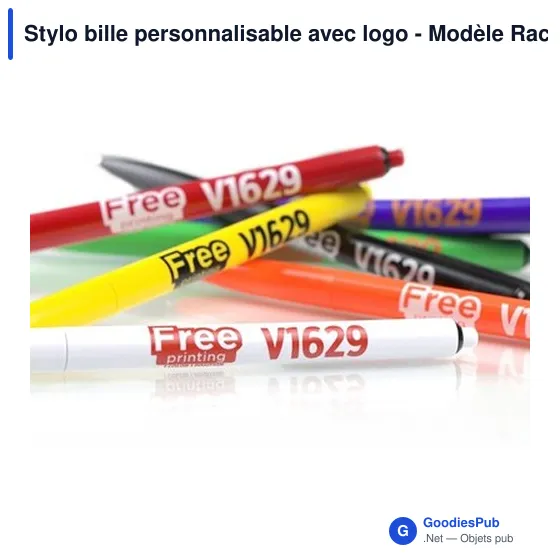Stylo bille personnalisable avec logo - Modèle Rachel - Image 6